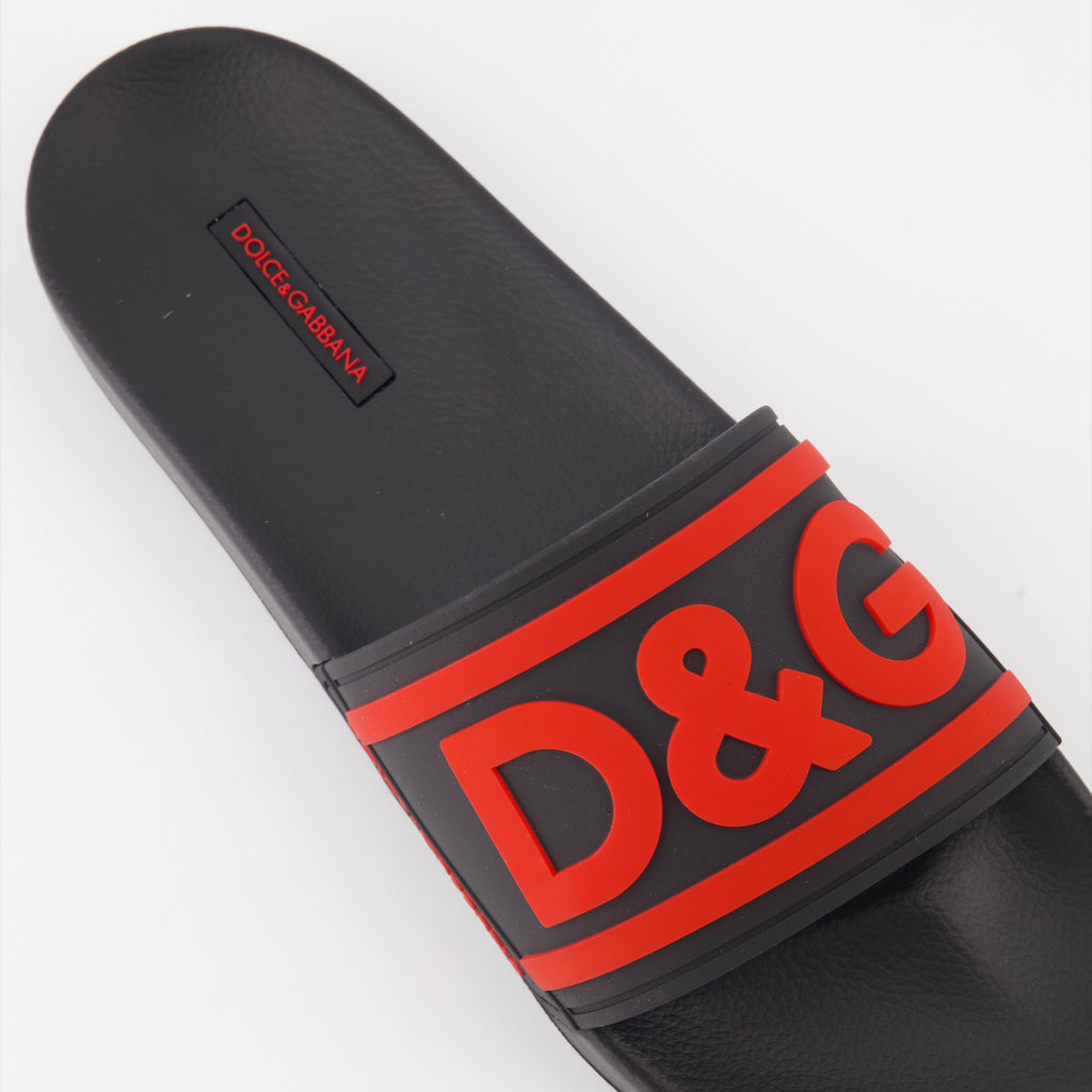 Scarpe aperte Claquettes D&G Dolce & Gabbana Nero Homme