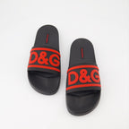 Scarpe aperte Claquettes D&G Dolce & Gabbana Nero Homme