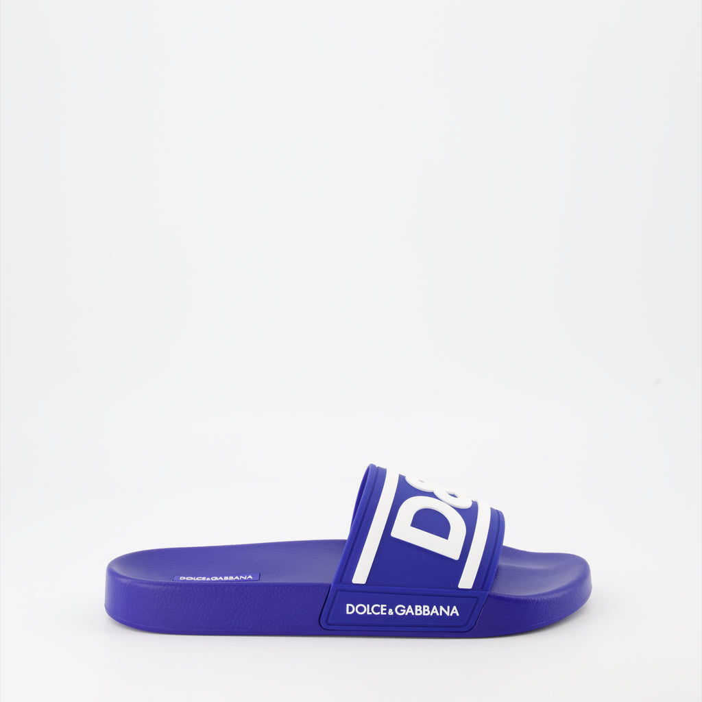 Open shoes D&amp;G slides Dolce & Gabbana Blue Man