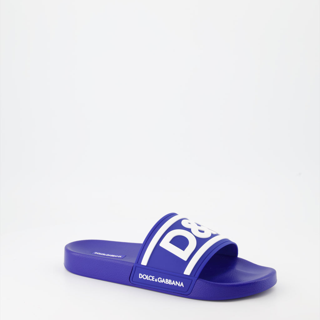 Open shoes D&amp;G slides Dolce & Gabbana Blue Man
