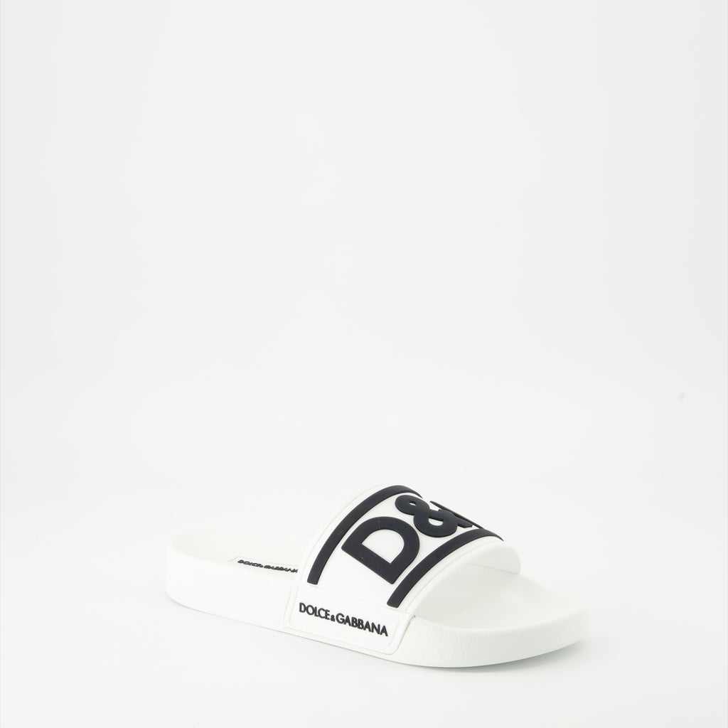 Open shoes D&amp;G slides Dolce & Gabbana White Women