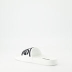 Open shoes D&amp;G slides Dolce & Gabbana White Women