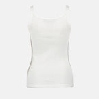 Tops Débardeur à logo plaque Dolce & Gabbana Blanc Femme