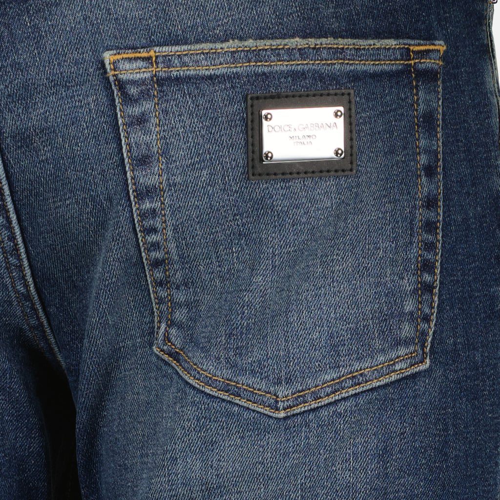 Hosen Jean droit Dolce & Gabbana Blau Homme