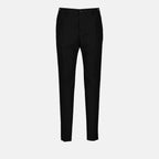 Pantaloni Pantaloni Plissettati Dolce & Gabbana Nero Homme