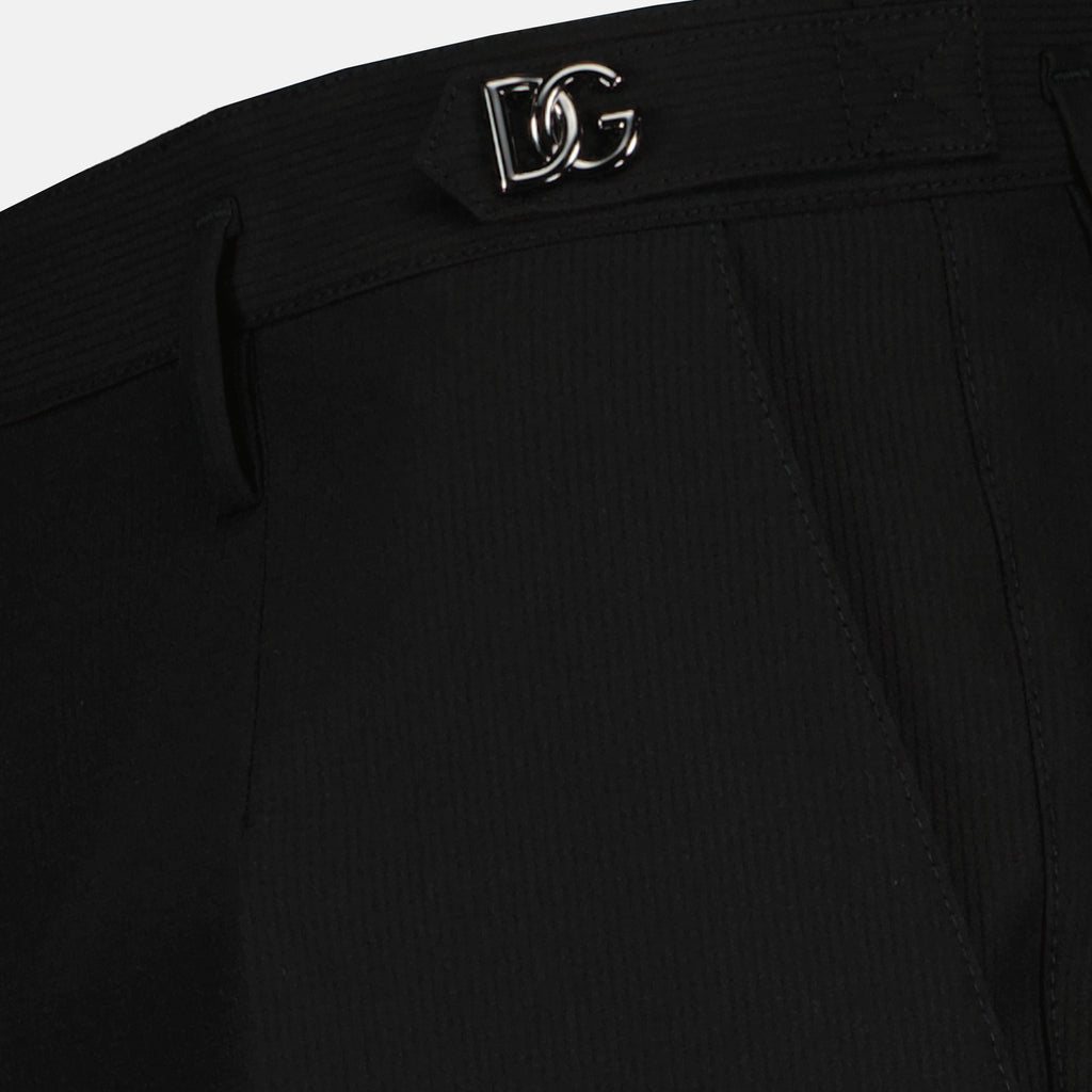 Pantaloni Pantaloni Plissettati Dolce & Gabbana Nero Homme