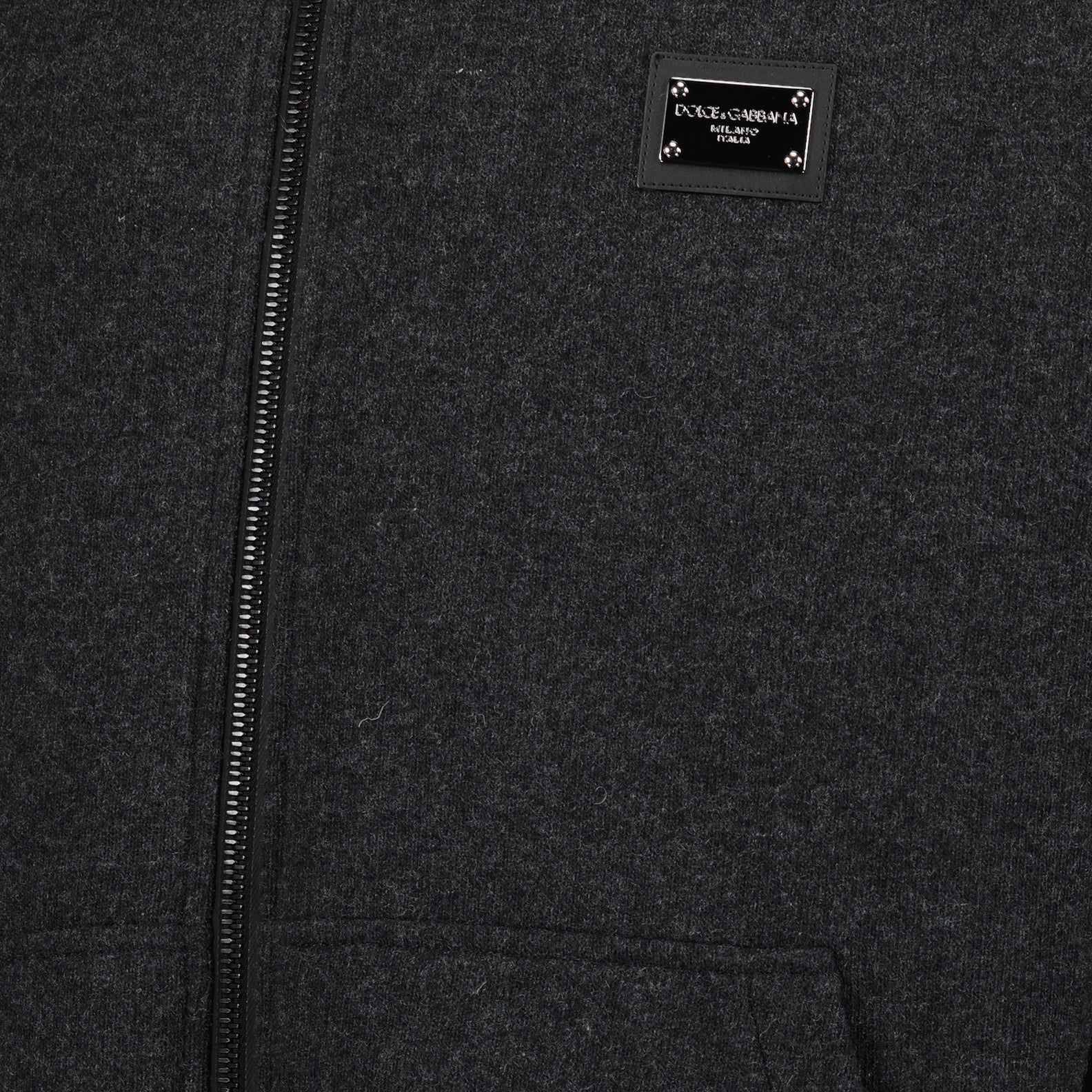 Vestes Bomber à logo plaque Dolce & Gabbana Gris Homme