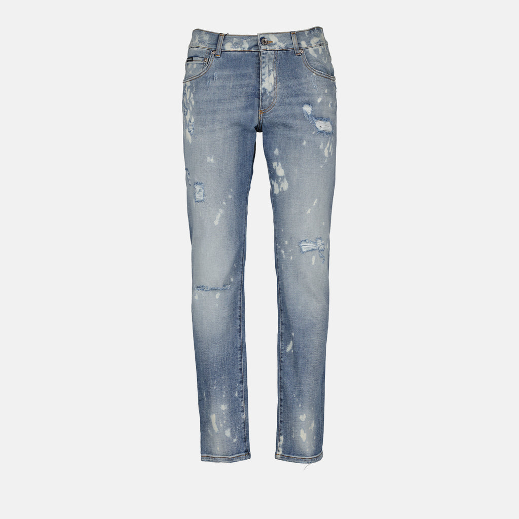 Pants Distressed jeans Dolce & Gabbana Blue Man