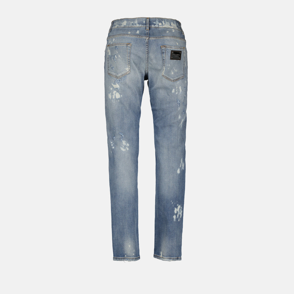 Pants Distressed jeans Dolce & Gabbana Blue Man