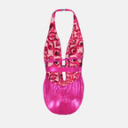 Beachwear Maillot de bain en tissu métallique Dolce & Gabbana Rose Femme