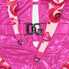 Beachwear Maillot de bain en tissu métallique Dolce & Gabbana Rose Femme