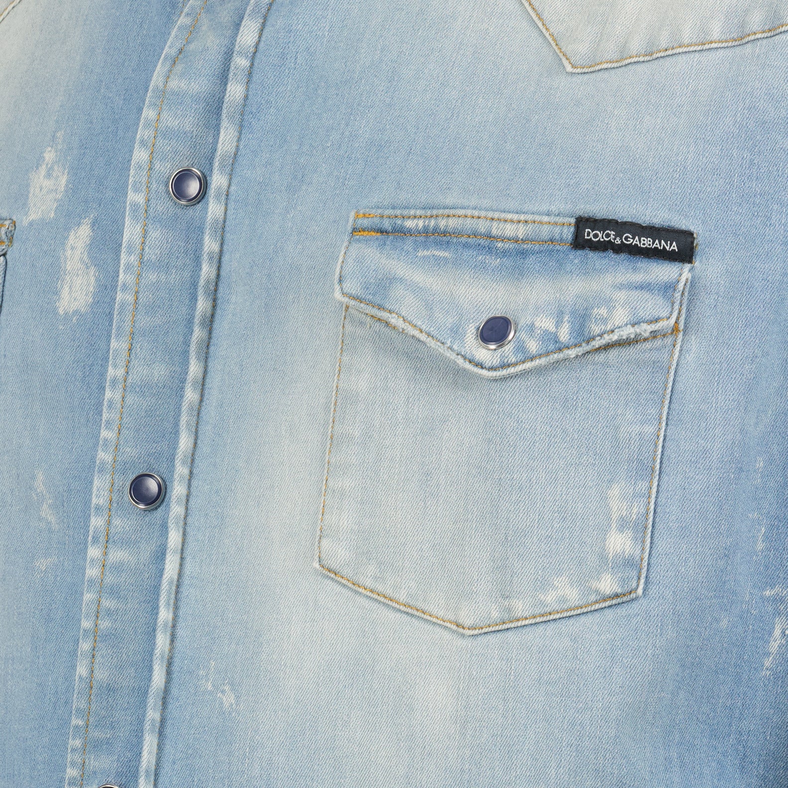 Shirts Denim shirt Dolce & Gabbana Blue Man