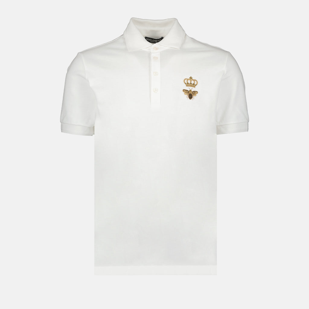 Polo shirts Bee polo shirt Dolce & Gabbana White Man