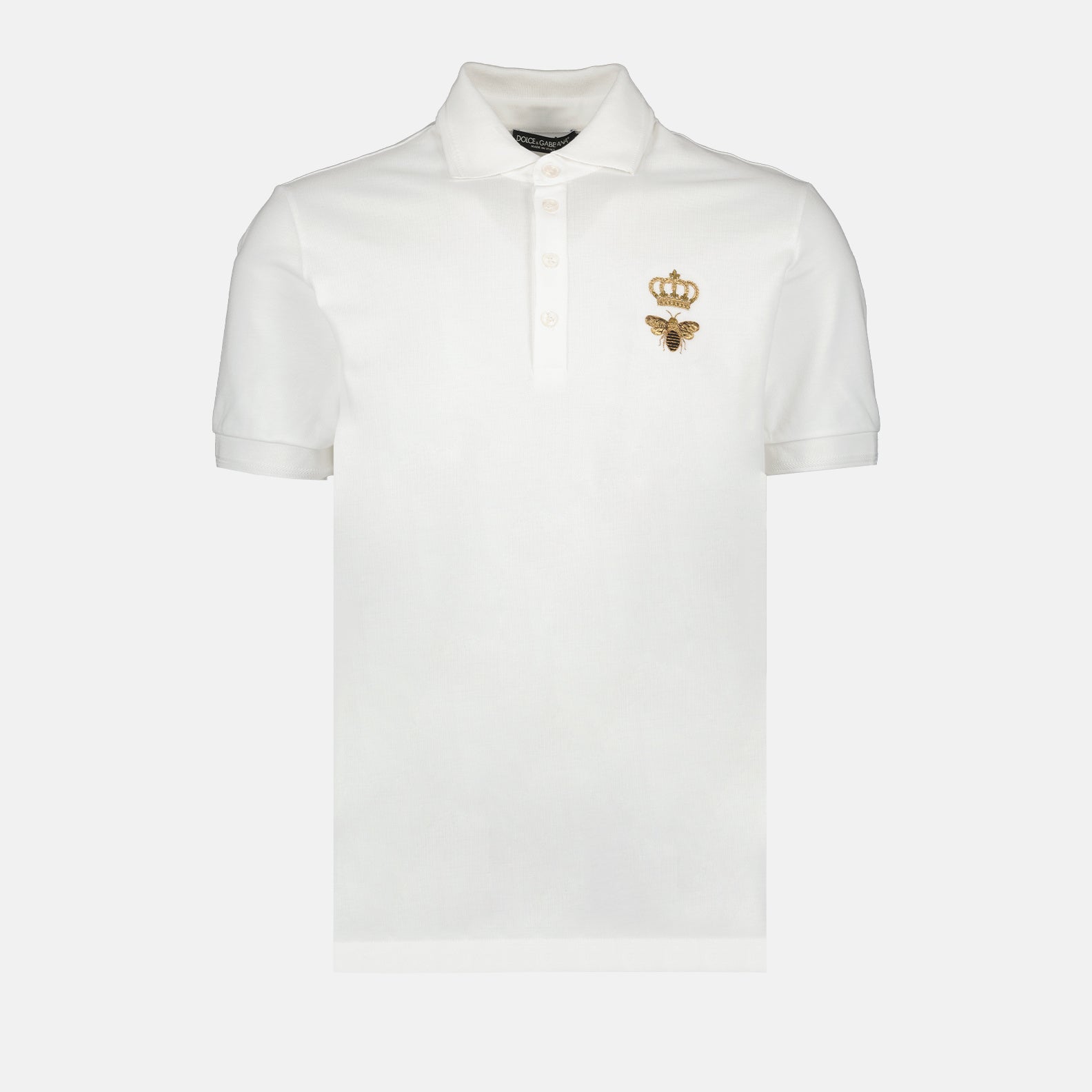 Polo shirts Bee polo shirt Dolce & Gabbana White Man