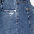 Pantalons Jean droit délavé Dolce & Gabbana Bleu Femme