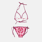 Moda de playa Bikini imprimé Majoliques Dolce & Gabbana Rosa Femme
