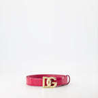 Ceintures Ceinture DG Dolce & Gabbana Rouge Femme