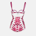 Strandmode Maillot de bain Majolique Dolce & Gabbana Rosa Femme