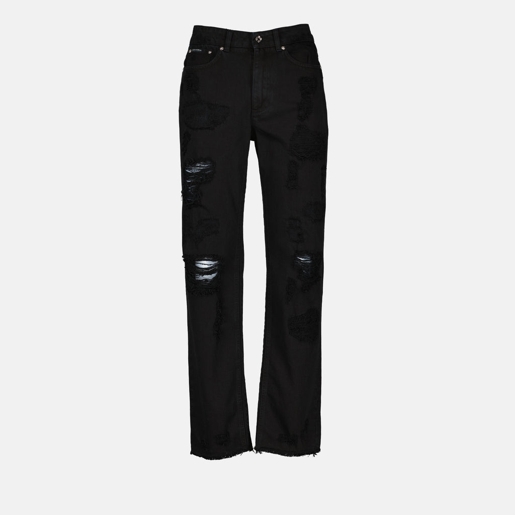 Pants Black Straight Jeans Dolce & Gabbana Black Women