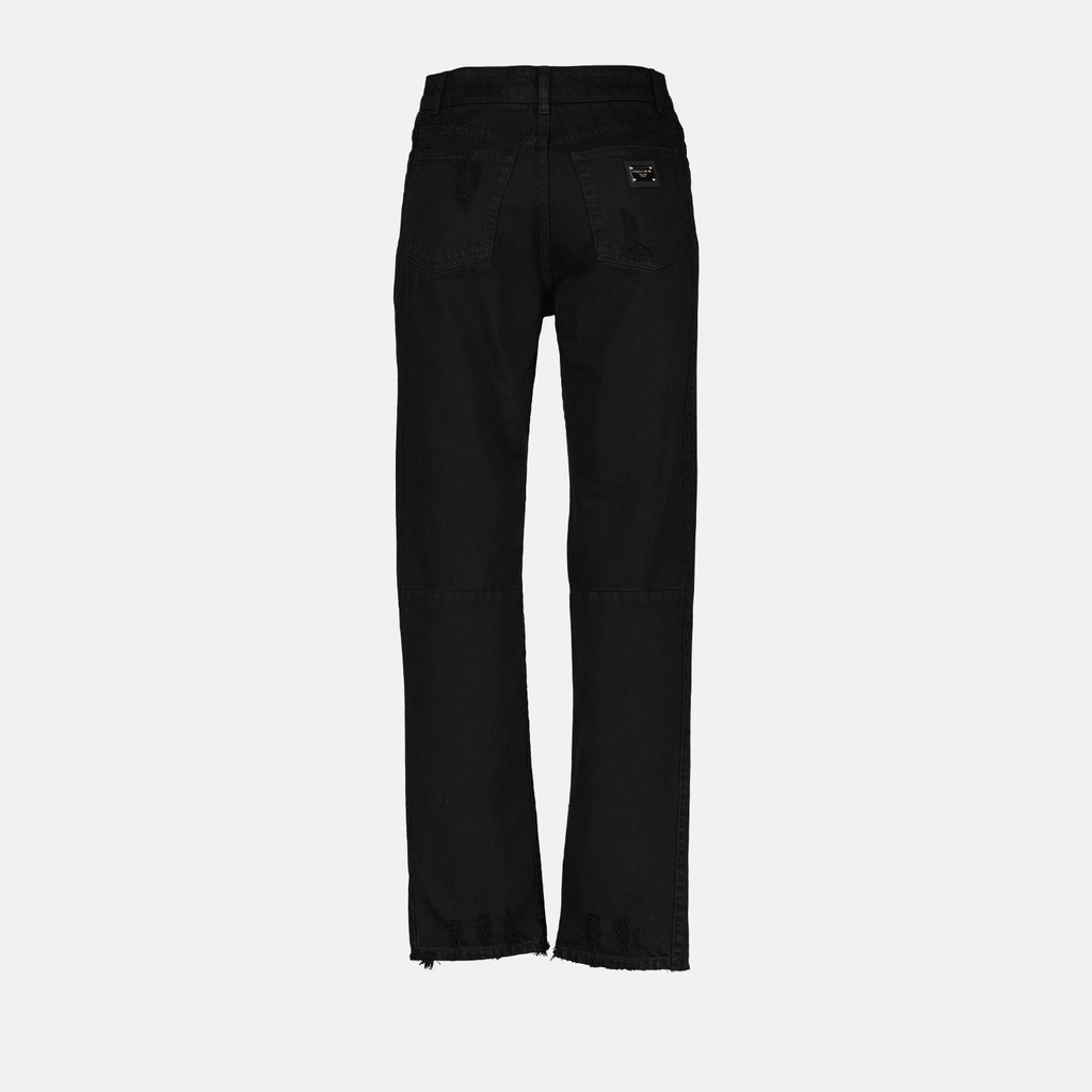 Pants Black Straight Jeans Dolce & Gabbana Black Women