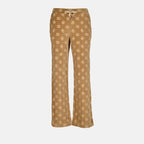 Hosen Pantalon jogging à logo Dolce & Gabbana Braun Homme