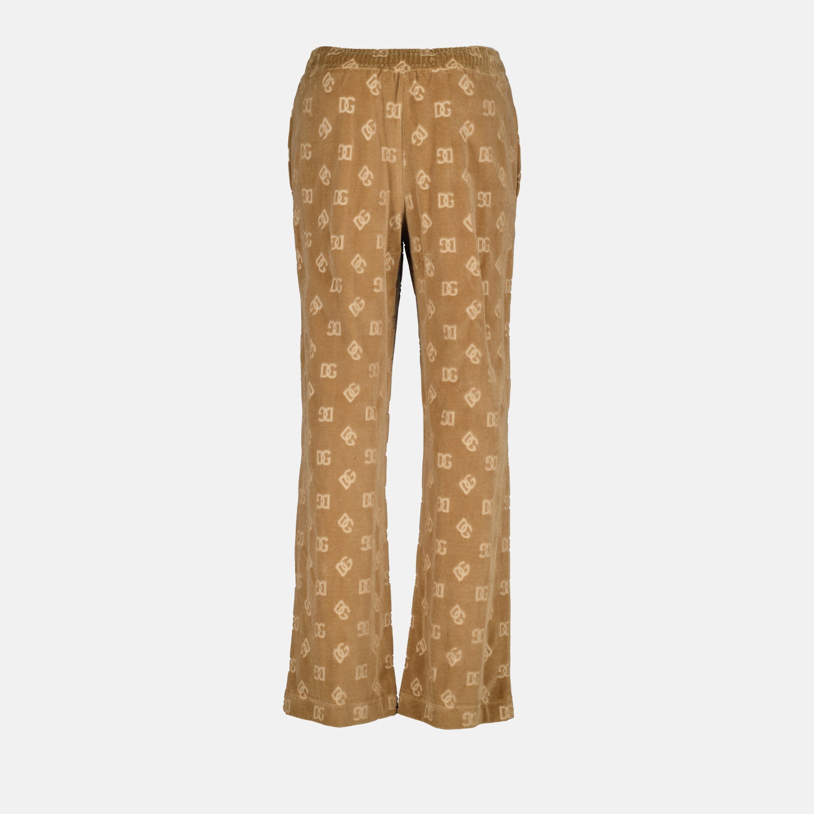 Hosen Pantalon jogging à logo Dolce & Gabbana Braun Homme