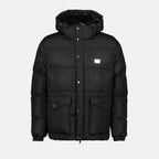 Cappotti Doudoune à logo plaque Dolce & Gabbana Nero Homme