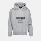 Sweatshirts Sweat à capuche imprimé Dolce & Gabbana Gris Homme