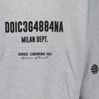 Sweatshirts Sweat à capuche imprimé Dolce & Gabbana Gris Homme