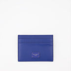 Piccola pelletteria Porte-cartes à logo plaque Dolce & Gabbana Blu Homme