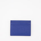 Piccola pelletteria Porte-cartes à logo plaque Dolce & Gabbana Blu Homme