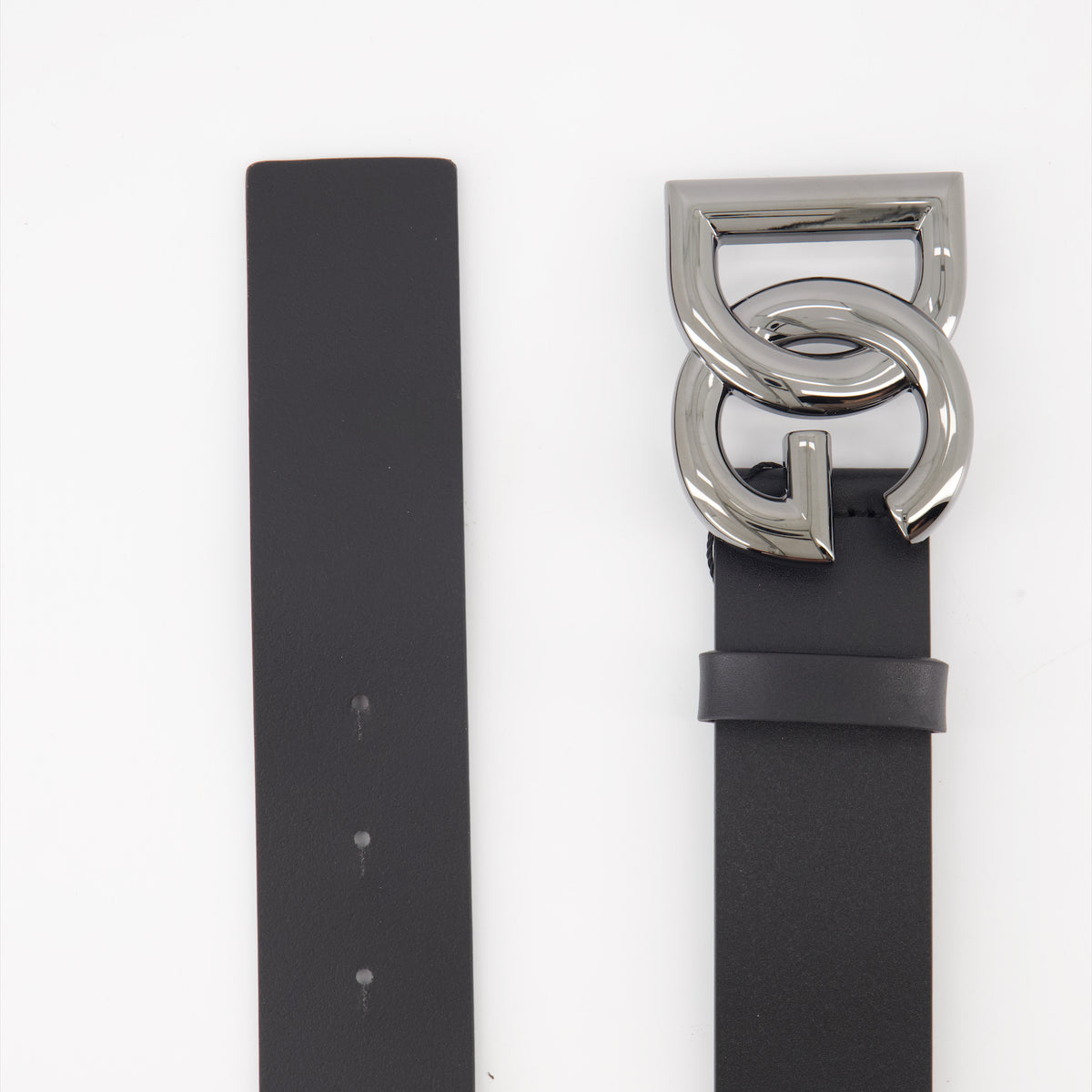 Ceinture Vintage DOLCE & GABBANA En Cuir - Taille 80/112 Cm - Noir - Occasion