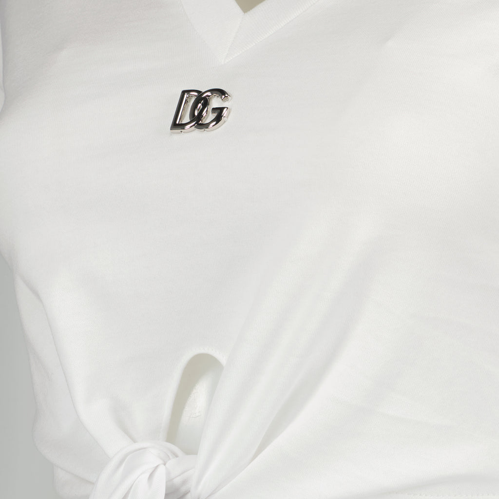 T-shirts DG cropped t-shirt Dolce & Gabbana White Women