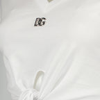 T-shirts DG cropped t-shirt Dolce & Gabbana White Women