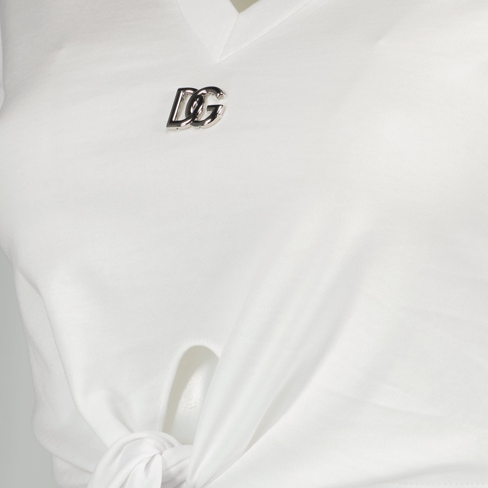 T-shirts DG cropped t-shirt Dolce & Gabbana White Women