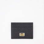 Petite maroquinerie Porte-cartes à logo plaque Dolce & Gabbana Noir Femme