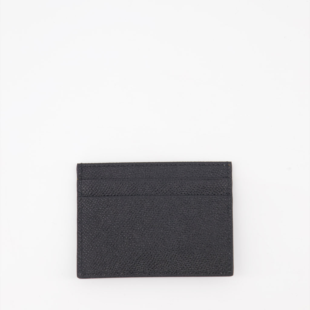 Petite maroquinerie Porte-cartes à logo plaque Dolce & Gabbana Noir Femme