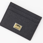 Petite maroquinerie Porte-cartes à logo plaque Dolce & Gabbana Noir Femme
