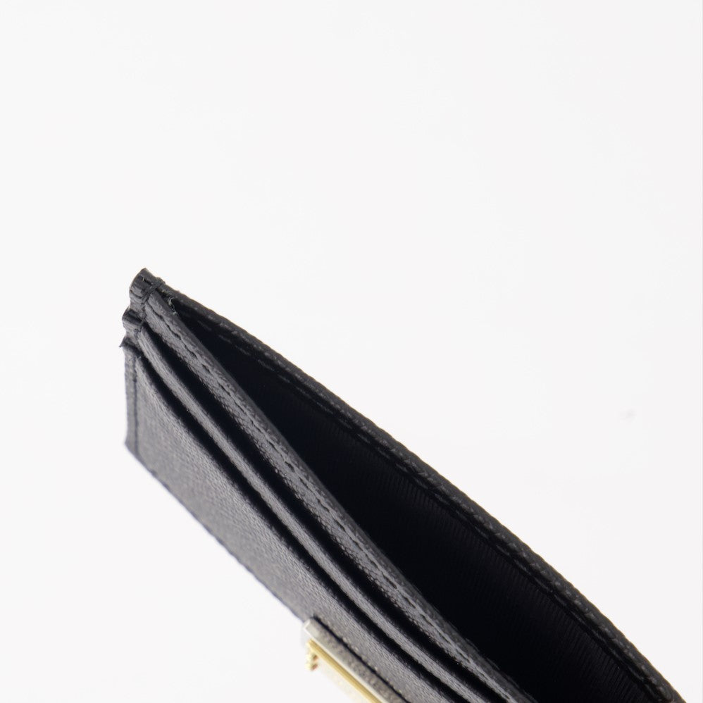 Piccola pelletteria Porte-cartes à logo plaque Dolce & Gabbana Nero Femme