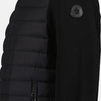 Vestes Veste bi-matière matelassée Moncler Noir Homme