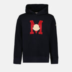 Sweatshirts Logo hoodie Moncler Blue Man