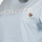 T-shirts T-shirt à logos Moncler Bleu Femme