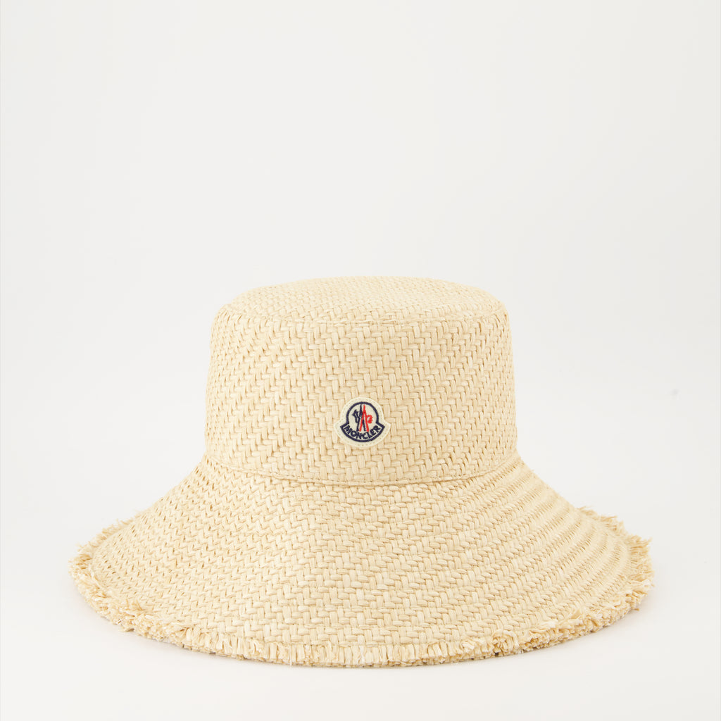 Chapeaux, casquettes et bonnets Chapeau en paille Moncler Beige Femme