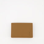 Piccola pelletteria Porte monnaie Cassandre Shadow Saint Laurent Marrone Homme