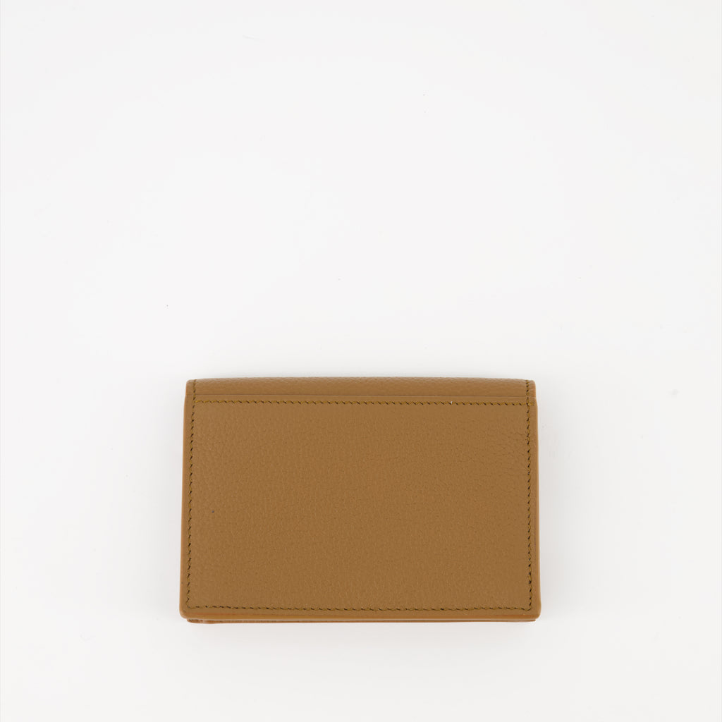 Piccola pelletteria Porte monnaie Cassandre Shadow Saint Laurent Marrone Homme