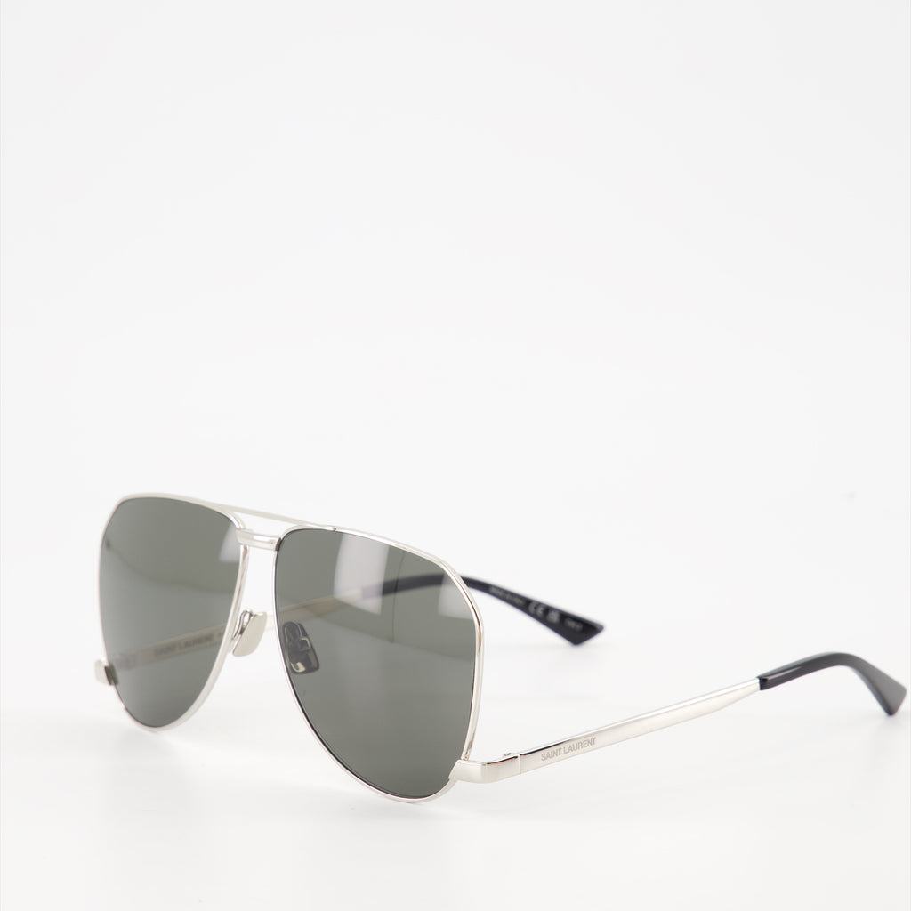 Glasses SL 690 Sunglasses Saint Laurent Silver Unisex