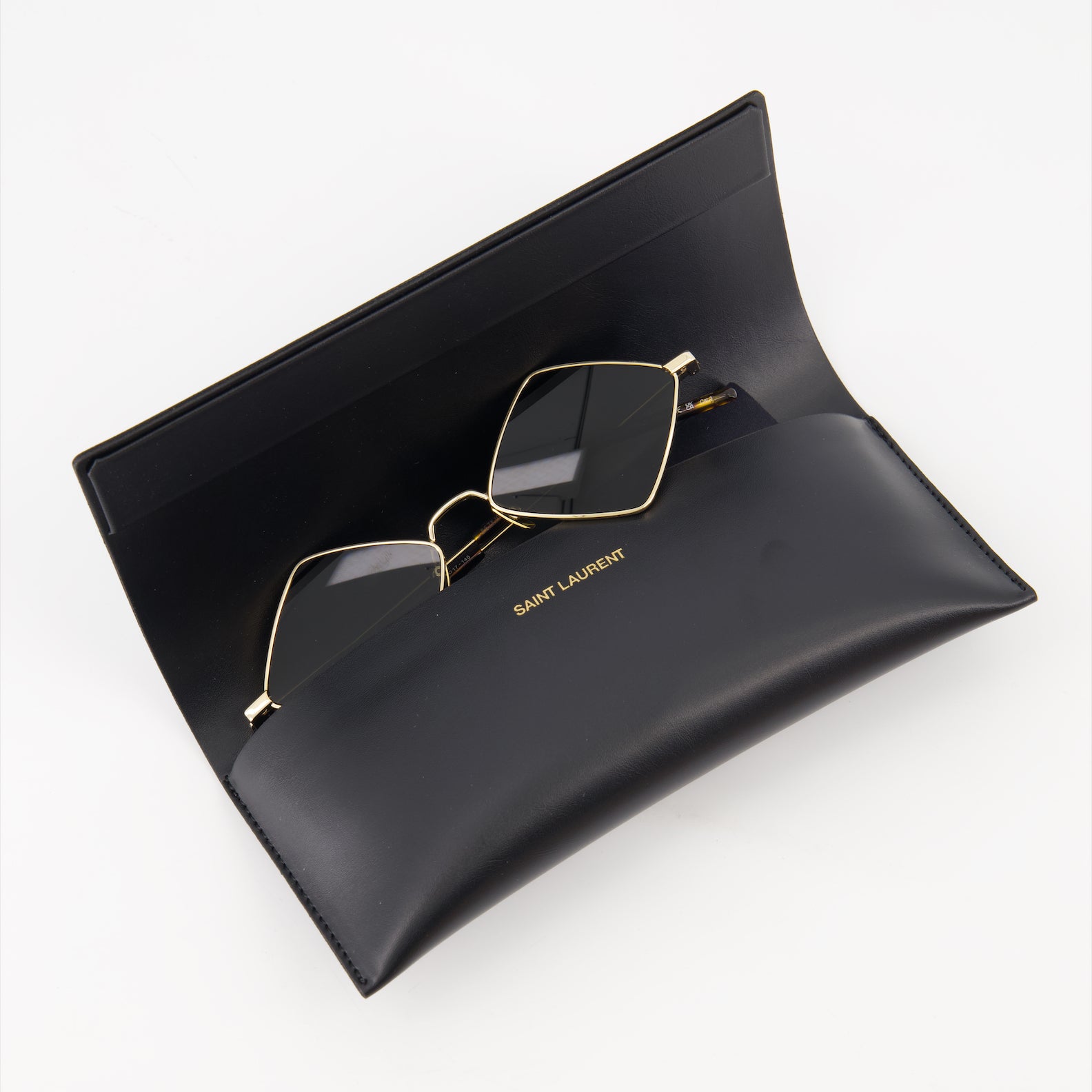 Brillen Lunettes de soleil SL 302 Saint Laurent Gold Unisex