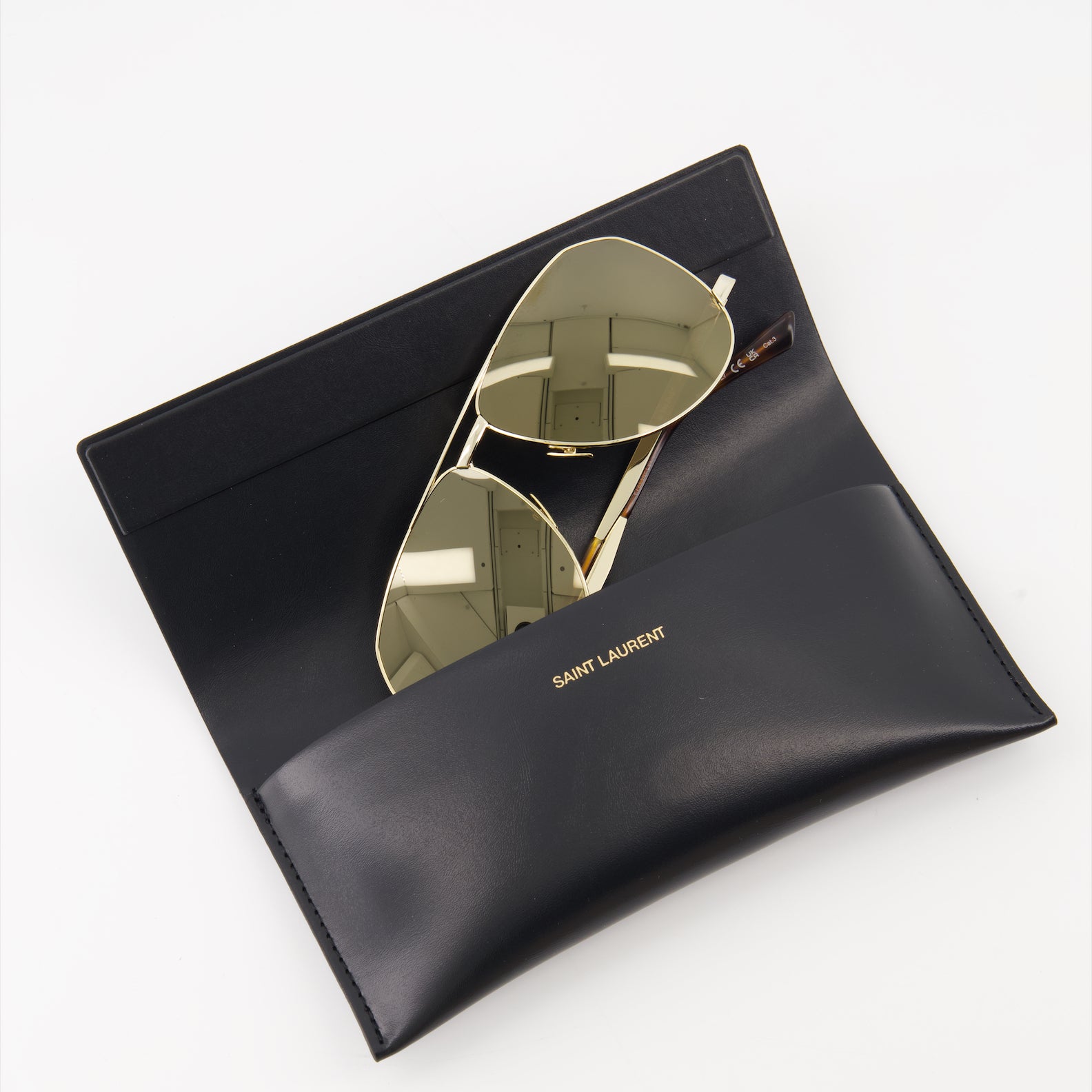 Brillen Lunettes de soleil SL 690 Saint Laurent Gold Unisex