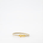 Jewelry Braided leather bracelet Versace Beige Unisex