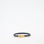 Joias Bracelet en cuir tressé Versace Preto Unissex